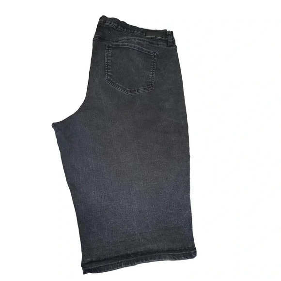 DKNY JEANS Ludlow short 20w plus size black jean capris - Picture 1 of 5